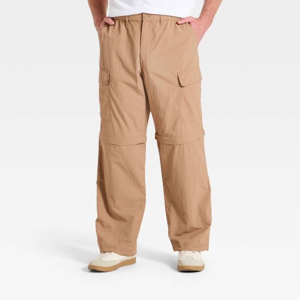 Men's Convertible Cargo Pants - Goodfellow & Co Tan M